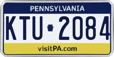 PA license plate KTU2084