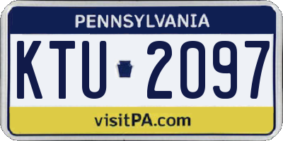 PA license plate KTU2097