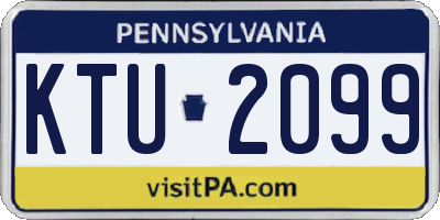 PA license plate KTU2099