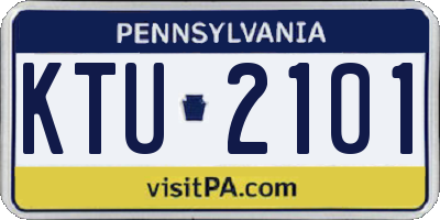 PA license plate KTU2101