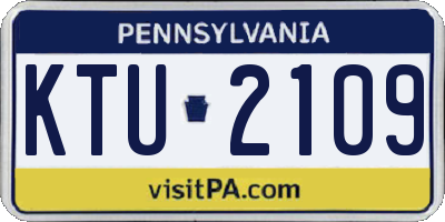 PA license plate KTU2109