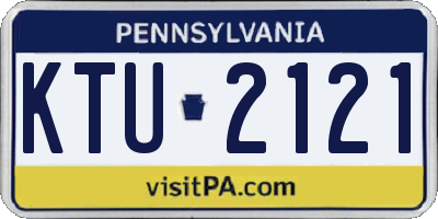 PA license plate KTU2121