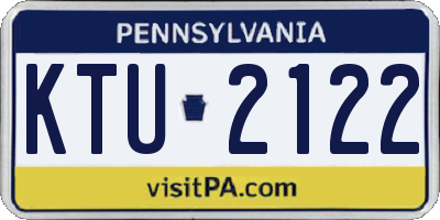 PA license plate KTU2122