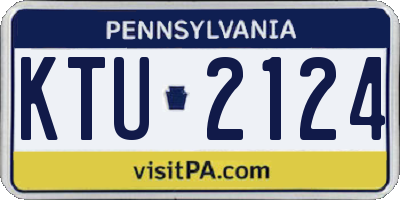 PA license plate KTU2124
