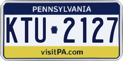 PA license plate KTU2127