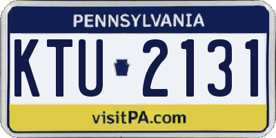 PA license plate KTU2131