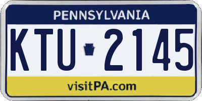 PA license plate KTU2145