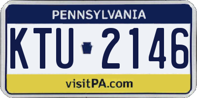 PA license plate KTU2146