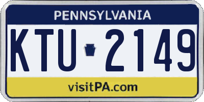 PA license plate KTU2149
