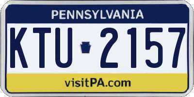 PA license plate KTU2157