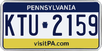 PA license plate KTU2159