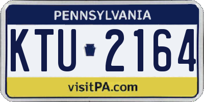 PA license plate KTU2164