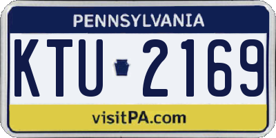 PA license plate KTU2169