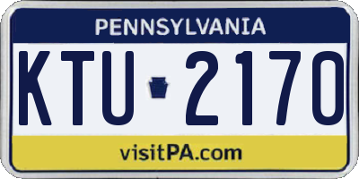 PA license plate KTU2170