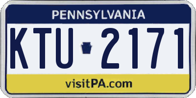 PA license plate KTU2171