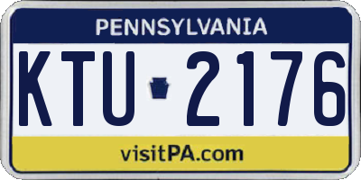 PA license plate KTU2176