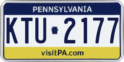 PA license plate KTU2177