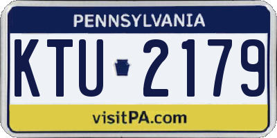 PA license plate KTU2179