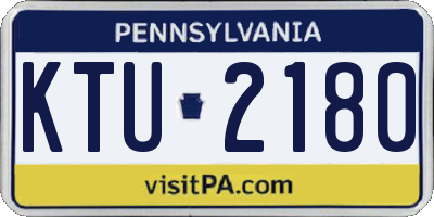 PA license plate KTU2180