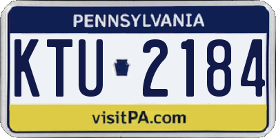 PA license plate KTU2184