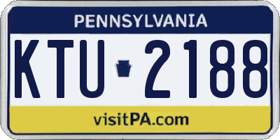 PA license plate KTU2188