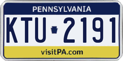 PA license plate KTU2191
