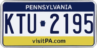 PA license plate KTU2195