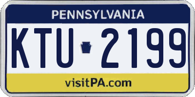 PA license plate KTU2199