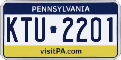 PA license plate KTU2201