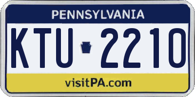 PA license plate KTU2210