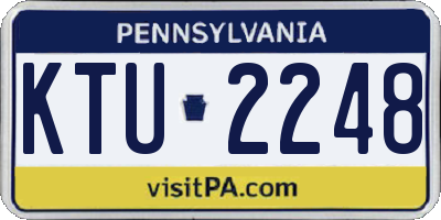 PA license plate KTU2248