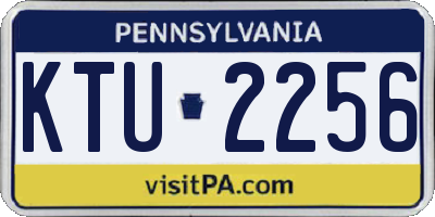 PA license plate KTU2256