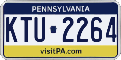 PA license plate KTU2264