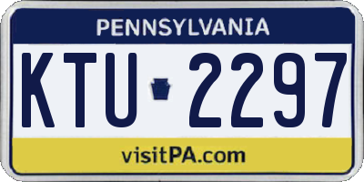 PA license plate KTU2297