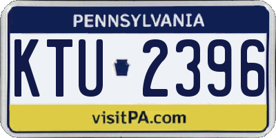 PA license plate KTU2396