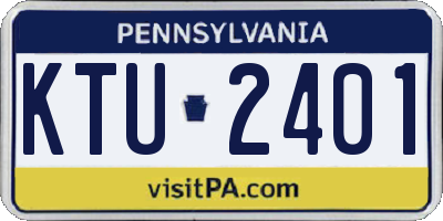 PA license plate KTU2401