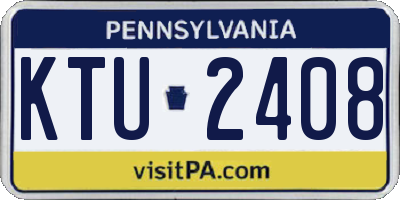 PA license plate KTU2408