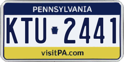 PA license plate KTU2441