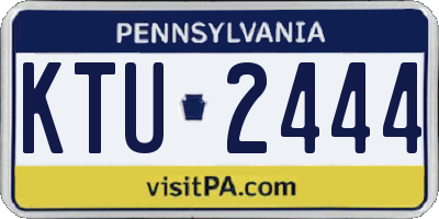 PA license plate KTU2444