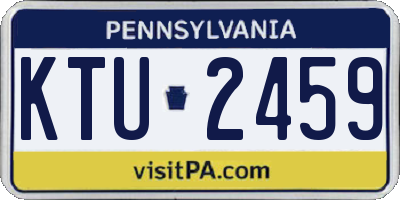PA license plate KTU2459
