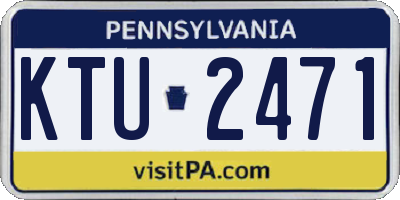 PA license plate KTU2471