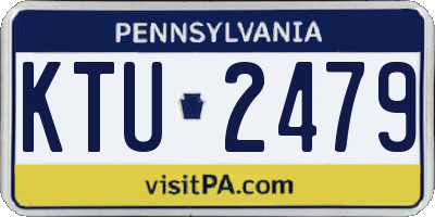 PA license plate KTU2479