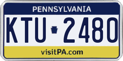 PA license plate KTU2480