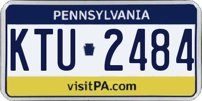 PA license plate KTU2484