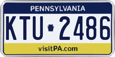 PA license plate KTU2486