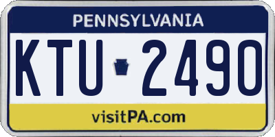 PA license plate KTU2490