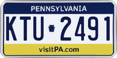 PA license plate KTU2491