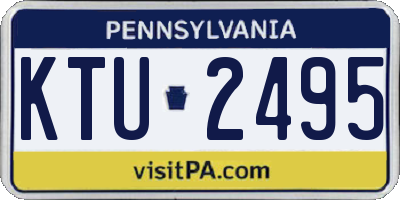 PA license plate KTU2495
