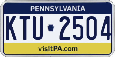 PA license plate KTU2504