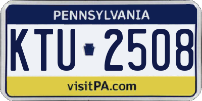 PA license plate KTU2508